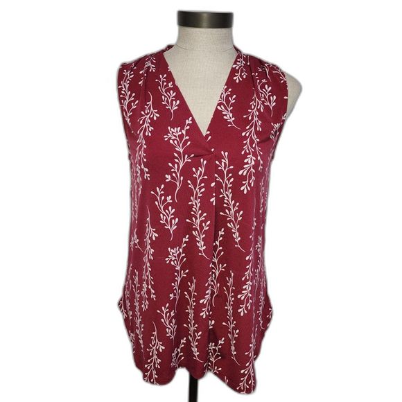 41 Hawthorn Red V-neck tank top Size S - Picture 1 of 7